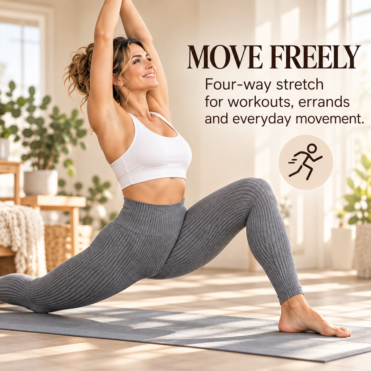 💃Women's Ribbed Yoga Leggings – High Waist & Everyday Comfort💃