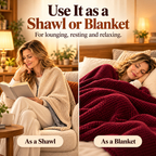 🔥Wearable Heated Shawl Blanket with 6 Heat Levels & Timer🔥