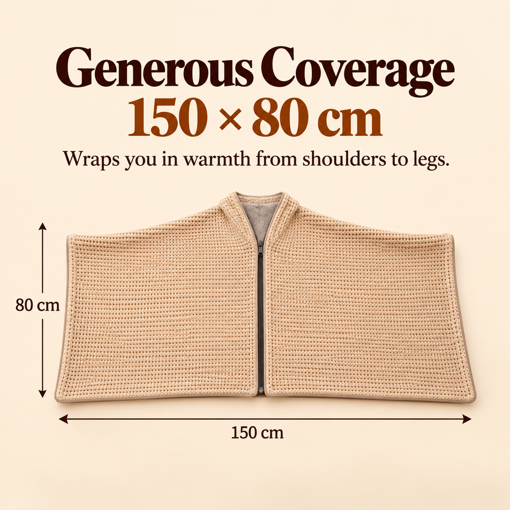 🔥Wearable Heated Shawl Blanket with 6 Heat Levels & Timer🔥
