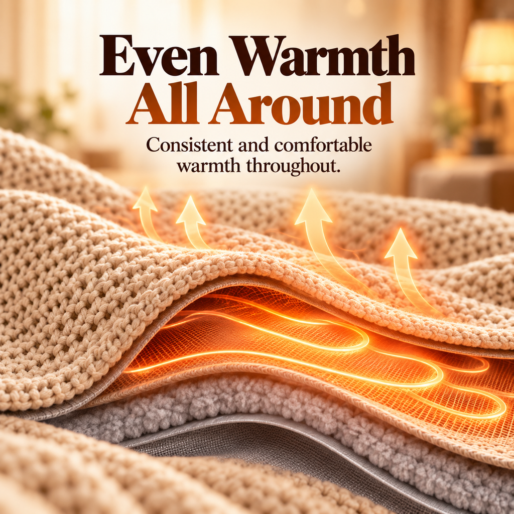 🔥Wearable Heated Shawl Blanket with 6 Heat Levels & Timer🔥