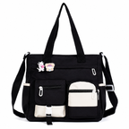 Women's Multi-Pocket Canvas Crossbody Shoulder Bag