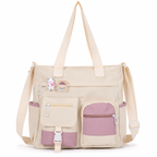 Women's Multi-Pocket Canvas Crossbody Shoulder Bag