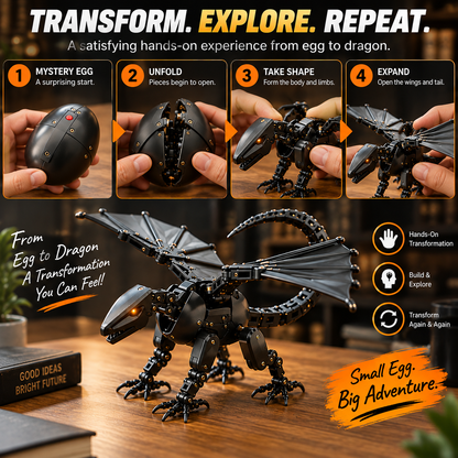 🐉2-in-1 Transforming Dragon Egg – Mechanical Dragon Toy & Collectible