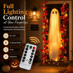 👻Light-Up Maple Ghost Swing Halloween Decoration🍁