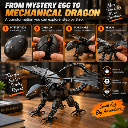 🐉2-in-1 Transforming Dragon Egg – Mechanical Dragon Toy & Collectible
