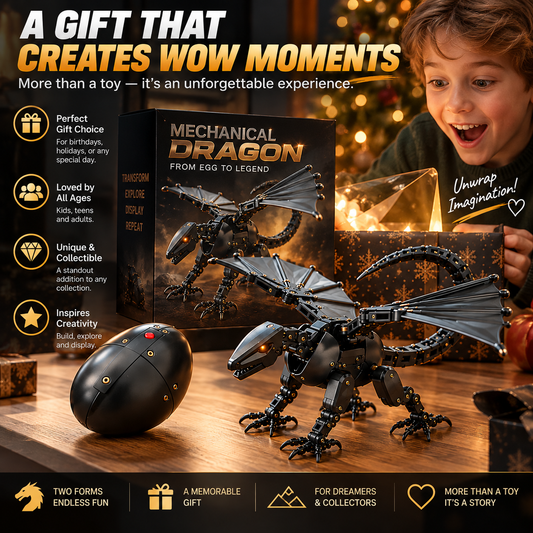 🐉2-in-1 Transforming Dragon Egg – Mechanical Dragon Toy & Collectible