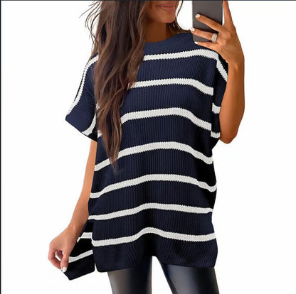 Women’s Ribbed Knit Batwing Top
