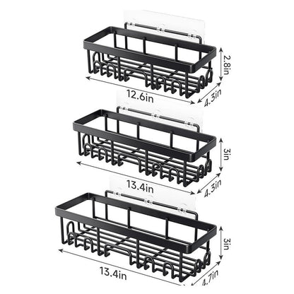 6-Piece Shower Caddy Set – No-Drill Bathroom Storage