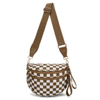 👜Women's Stylish Vintage Plaid Large-Capacity Crossbody Bag👜