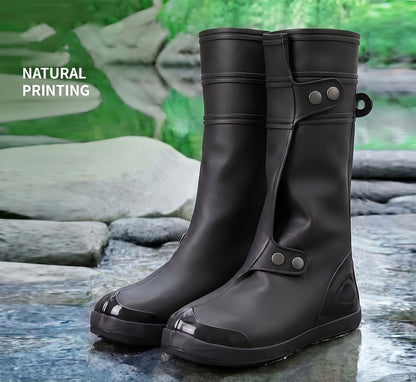 Wide-Opening Waterproof Rain Boot Covers — Easy On, Secure Fit & All-Weather Protection