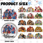 16 Pcs Interchangeable Welcome Sign for Front Door