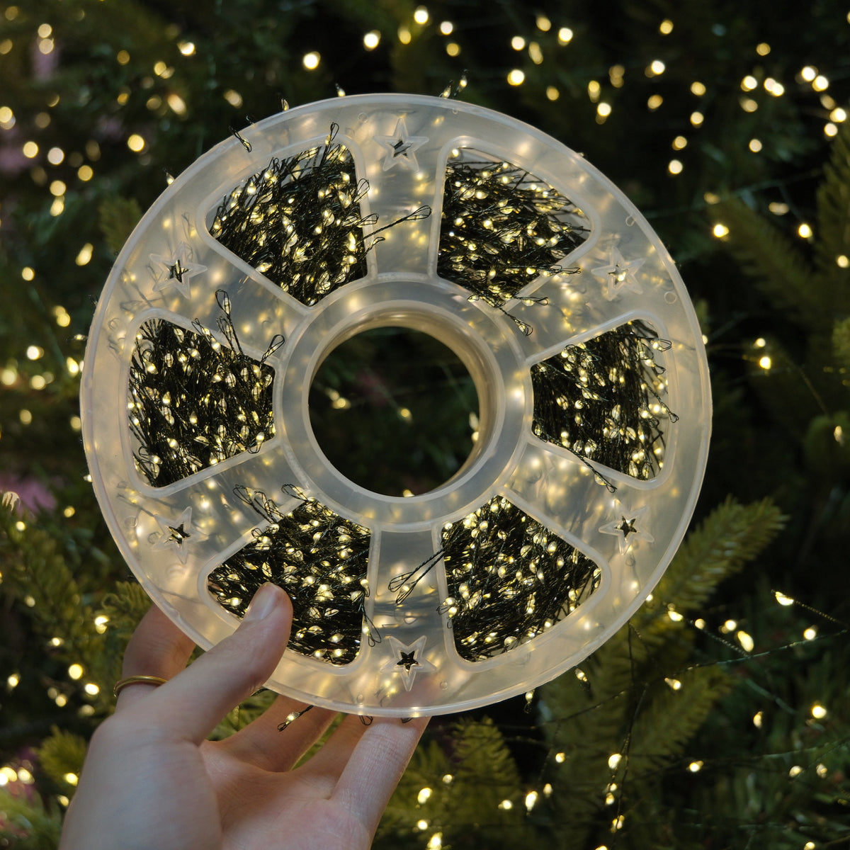 LED Firecracker Fairy String Lights, 65.6ft 600 LEDs / 164ft 1500 LEDs, USB Powered with Storage Reel