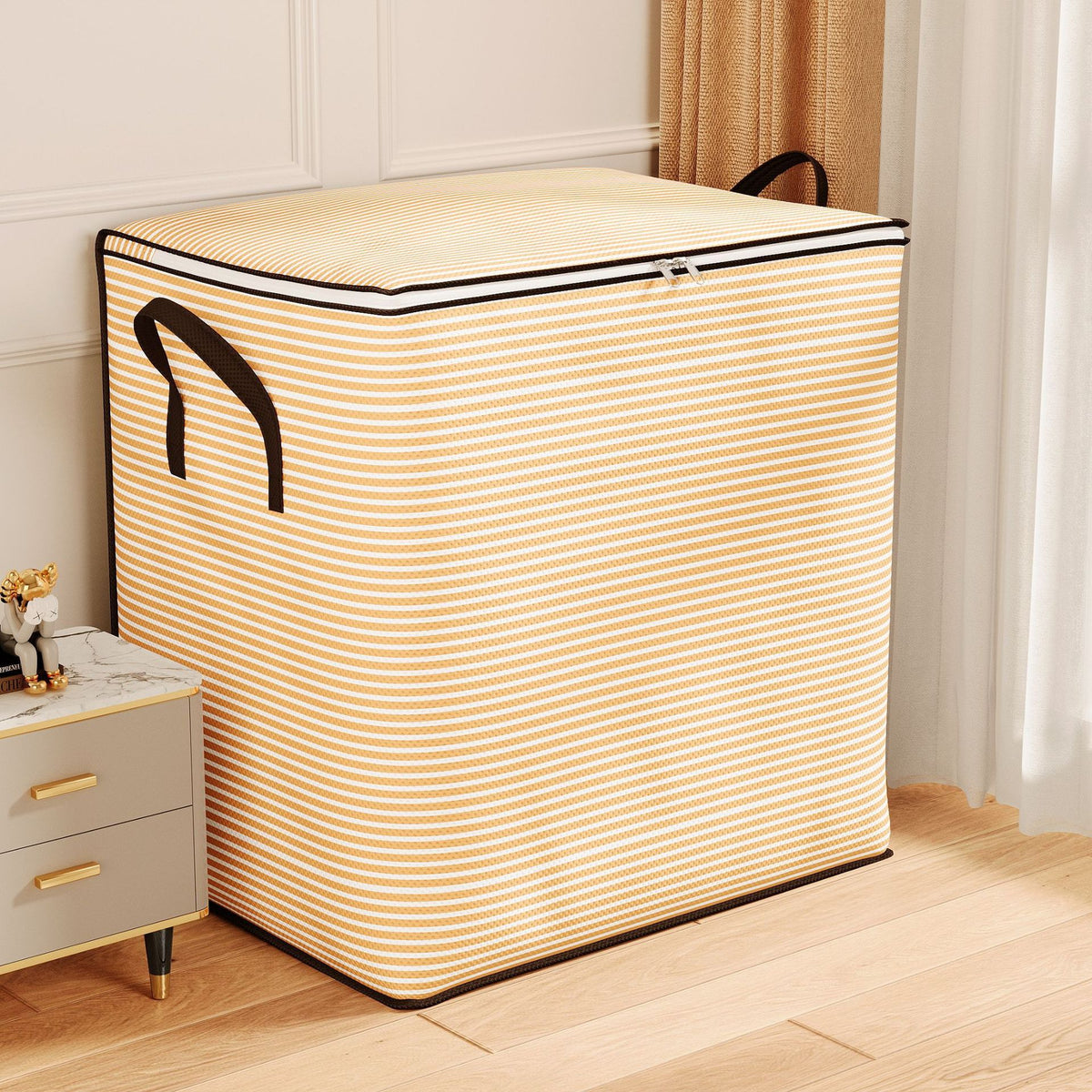 220L Foldable Storage Bag – Extra Large Organizer for Clothes, Blankets & Bedding