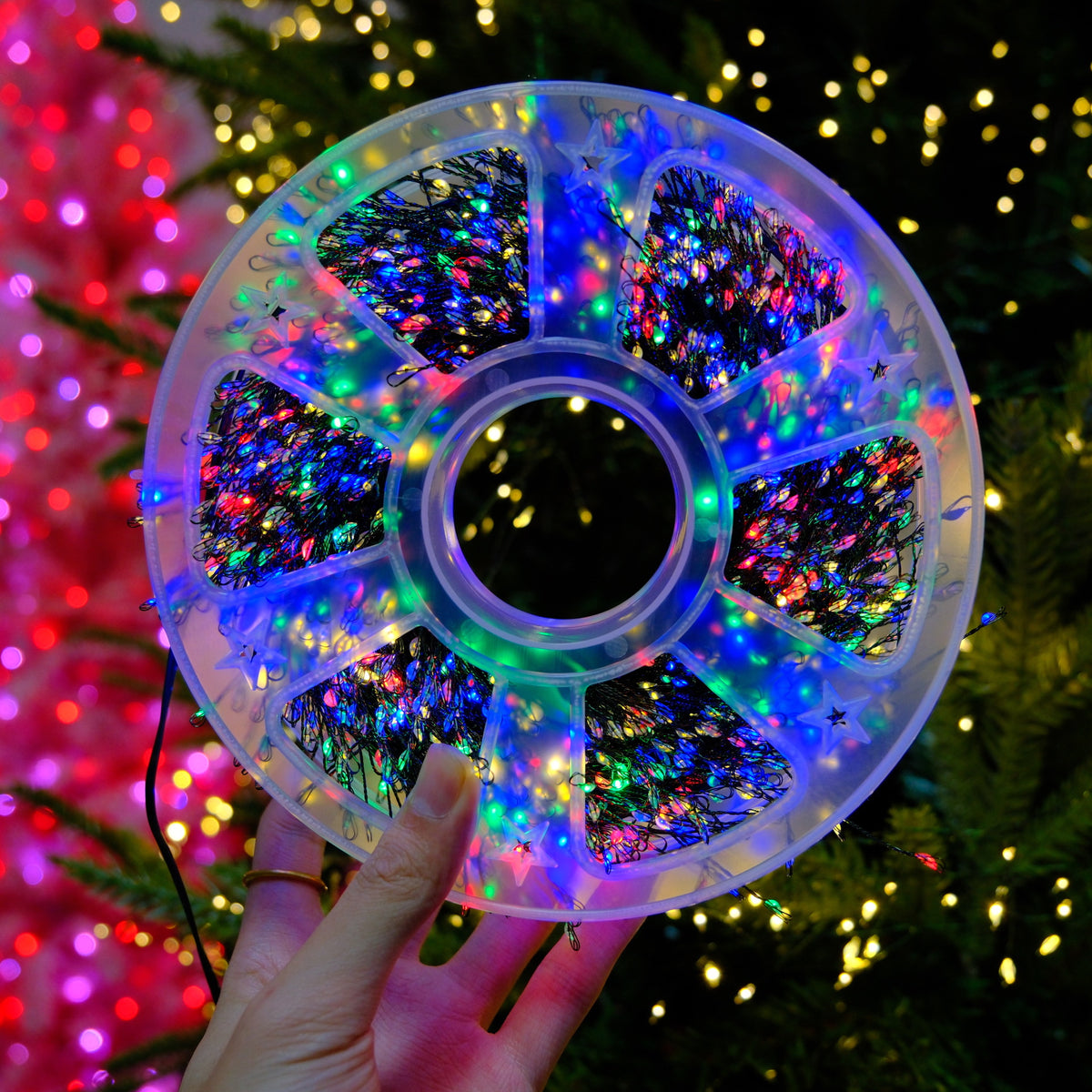LED Firecracker Fairy String Lights, 65.6ft 600 LEDs / 164ft 1500 LEDs, USB Powered with Storage Reel