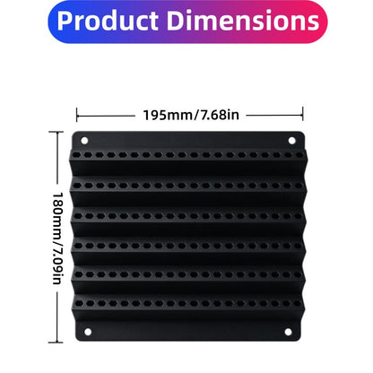 120-Slot Wall-Mounted Drill Bit Organizer – 6-Tier Hex Bit Holder for Garage & Workshop