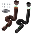 Flexible Downspout Extender & Rainwater Drainage Pipe for Home Foundation