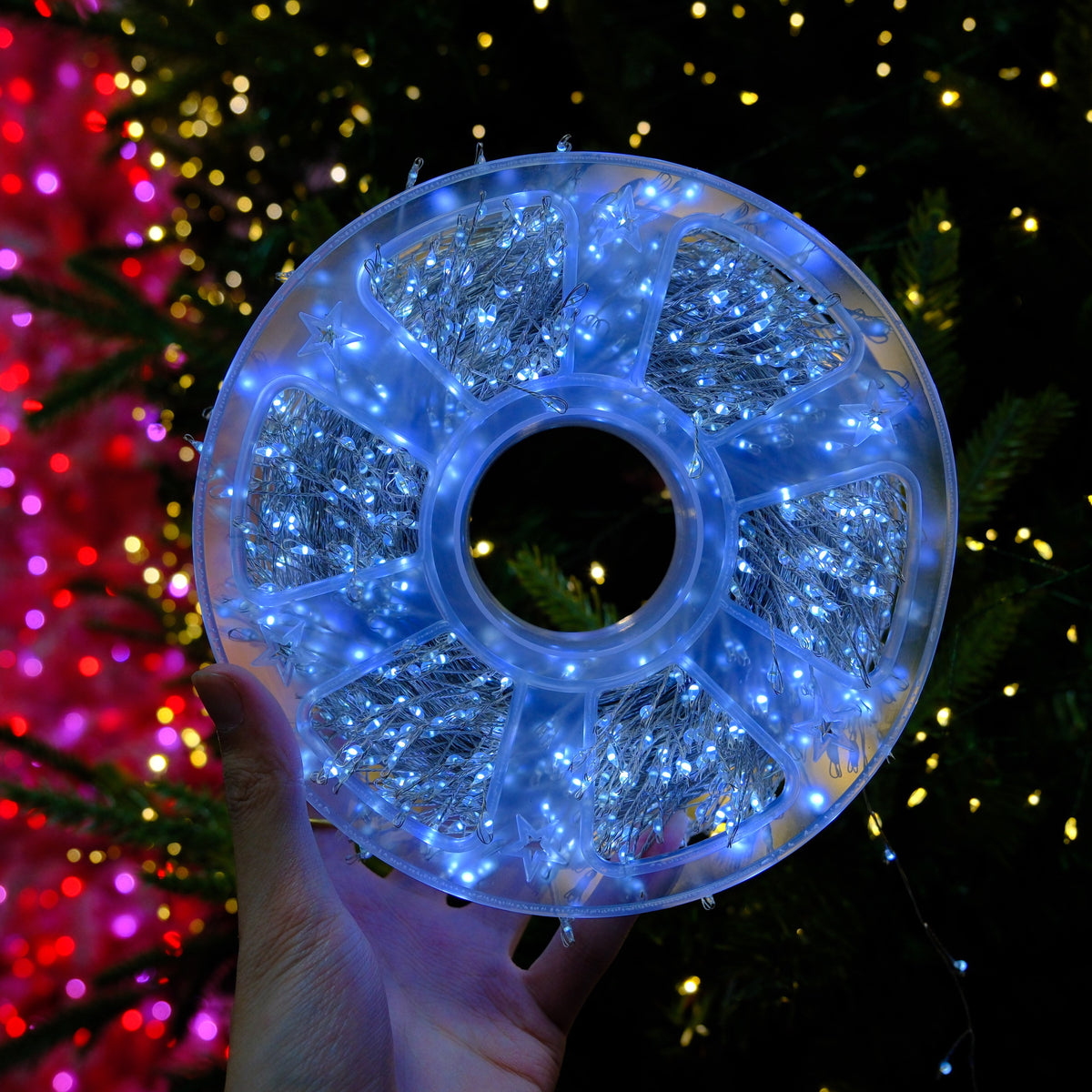 LED Firecracker Fairy String Lights, 65.6ft 600 LEDs / 164ft 1500 LEDs, USB Powered with Storage Reel