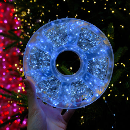 LED Firecracker Fairy String Lights, 65.6ft 600 LEDs / 164ft 1500 LEDs, USB Powered with Storage Reel