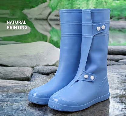 Wide-Opening Waterproof Rain Boot Covers — Easy On, Secure Fit & All-Weather Protection