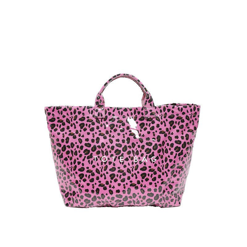Women's Large Capacity Glossy Tote Bag – Stylish Everyday Carryall for Shopping, Work & Travel