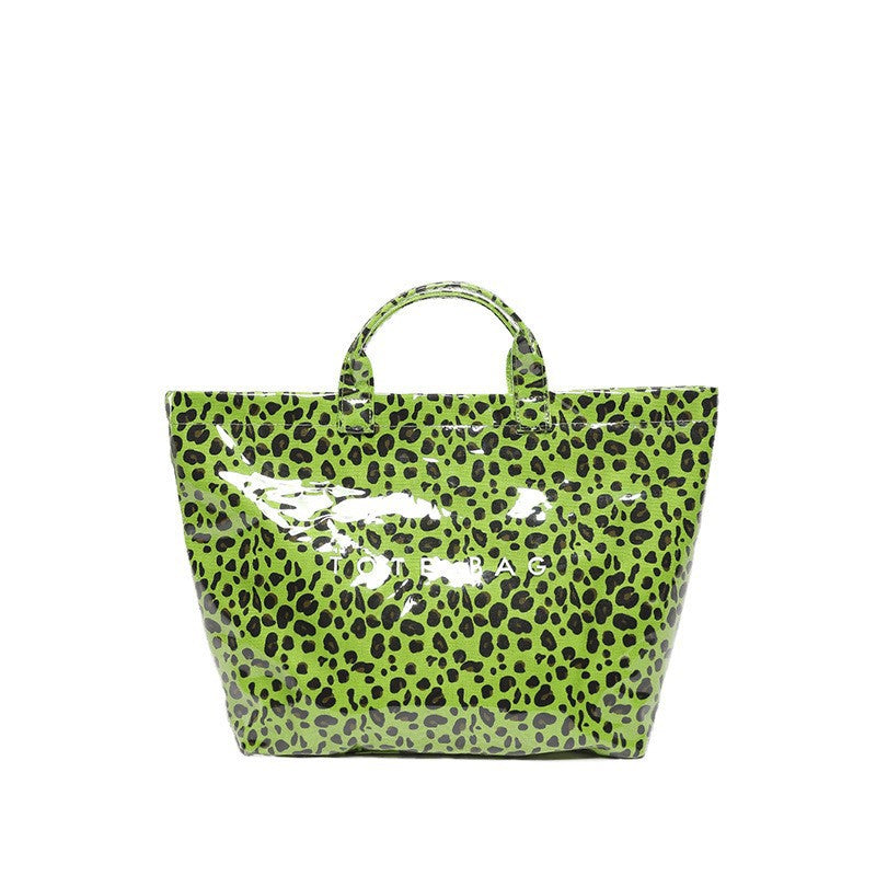 Women's Large Capacity Glossy Tote Bag – Stylish Everyday Carryall for Shopping, Work & Travel