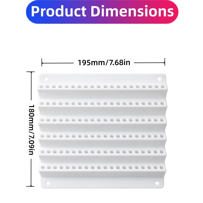 120-Slot Wall-Mounted Drill Bit Organizer – 6-Tier Hex Bit Holder for Garage & Workshop