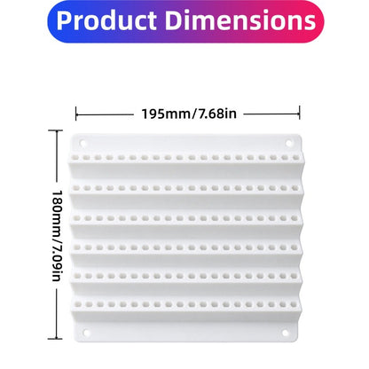 120-Slot Wall-Mounted Drill Bit Organizer – 6-Tier Hex Bit Holder for Garage & Workshop
