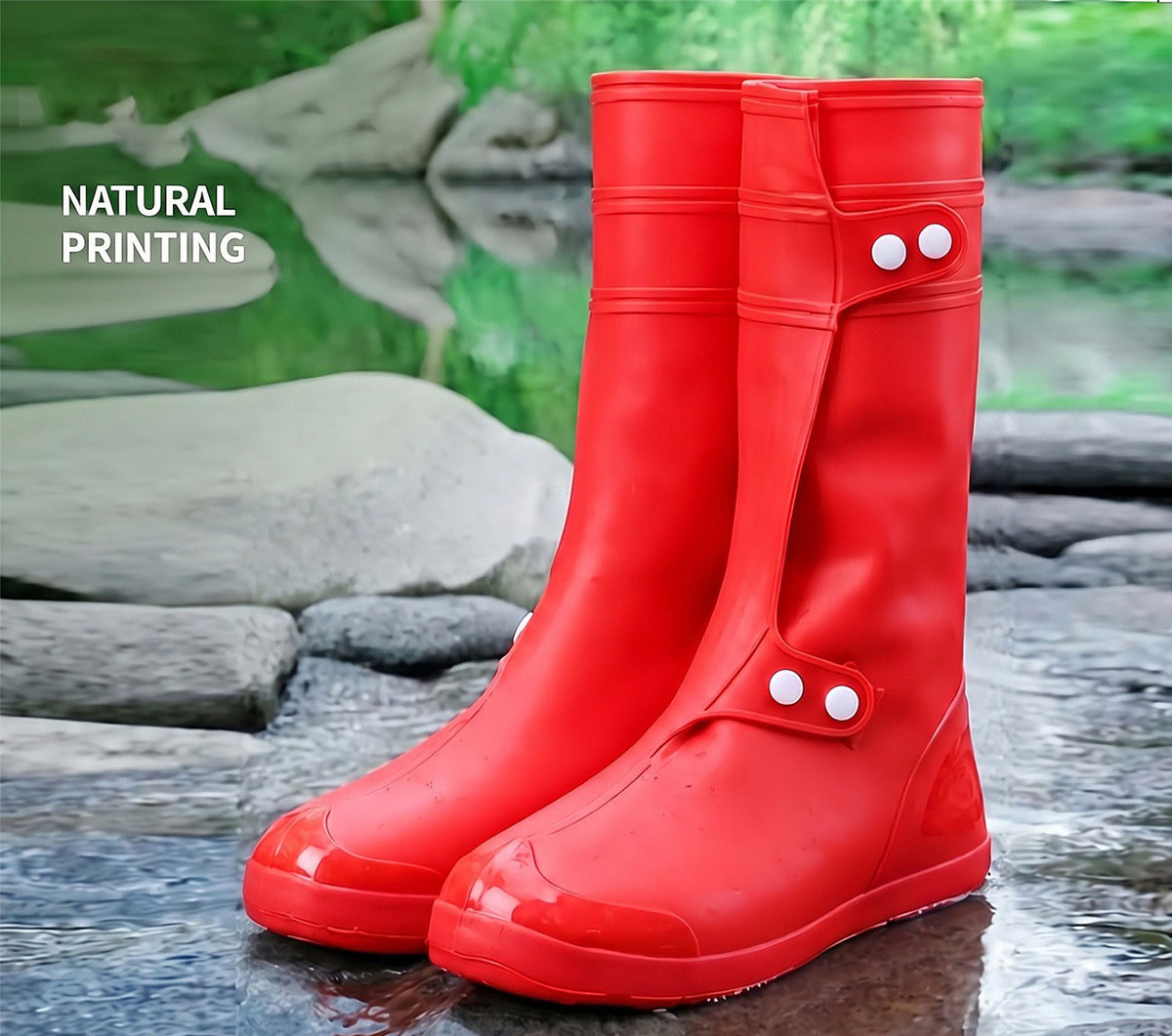 Wide-Opening Waterproof Rain Boot Covers — Easy On, Secure Fit & All-Weather Protection