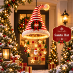 🎄 Premium Lighted Christmas Chandelier ✨ Festive Hanging Holiday Decor with Warm Glowing Lights