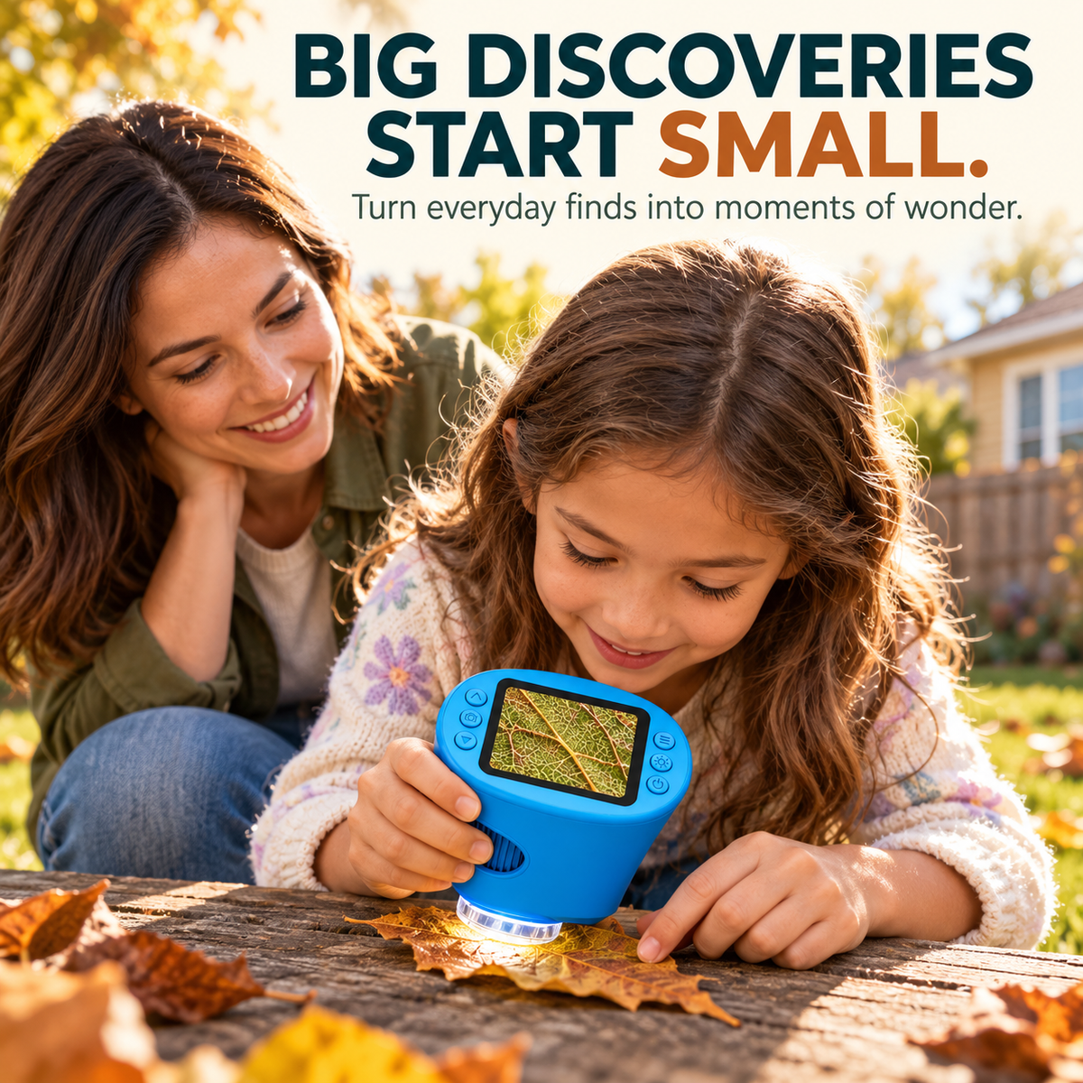 🔬 Kids’ 1000X Digital Microscope with 2.0″ Screen & Photo/Video Capture