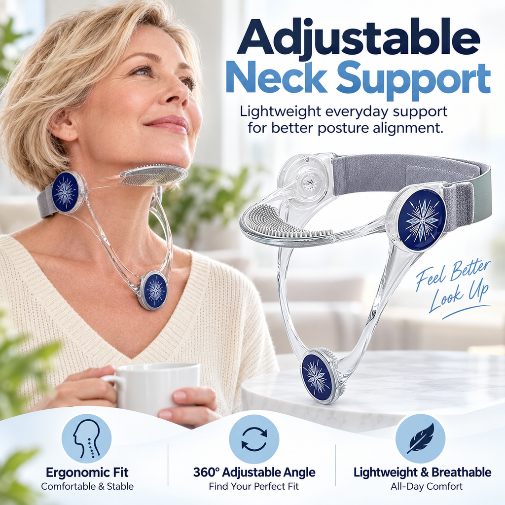 Adjustable Neck Support Brace for Everyday Posture & Comfort