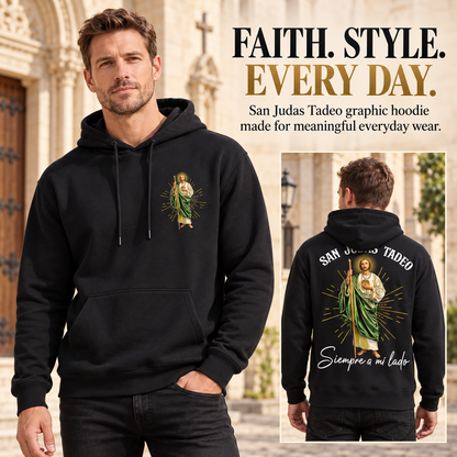Faith Everyday: San Judas Tadeo Premium Fleece Hoodie