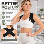 🧘‍♀️ Ergonomic Posture Support Strap – Elastic Back Straightener for Home & Office