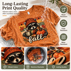 Women's Vintage Style Unisex Athletic-Casual T-Shirts - Fall Tops