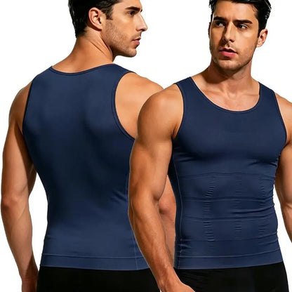 2/3/4Pack Menswear Compression Tank Top,tummy & Abdominal Control Body Shaper Trainer Vest