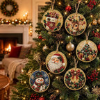 🎄🦌 6-Pack Christmas Diamond Painting Ornament Kit | Make Beautiful Hand‑Made Decorations🎁