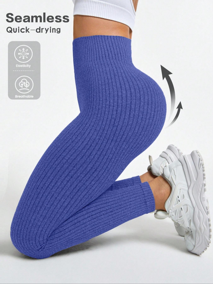 💃Women's Ribbed Yoga Leggings – High Waist & Everyday Comfort💃
