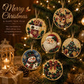 🎄🦌 6-Pack Christmas Diamond Painting Ornament Kit | Make Beautiful Hand‑Made Decorations🎁
