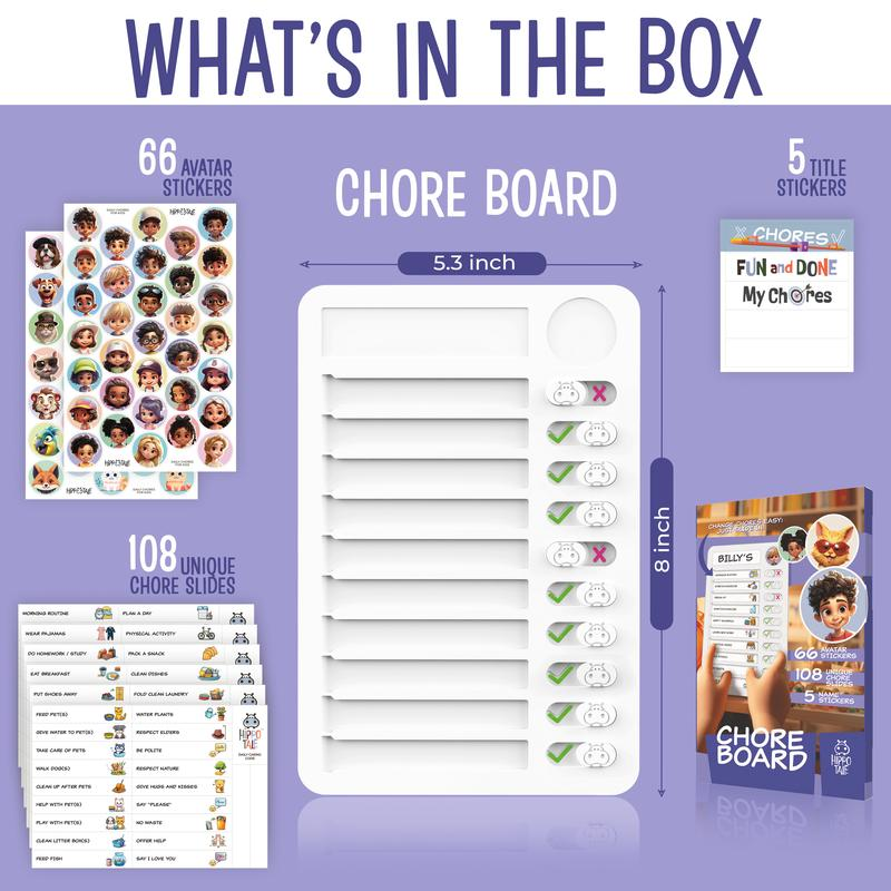 Magnetic Chore Chart for Kids—Builds Independence & Responsibility