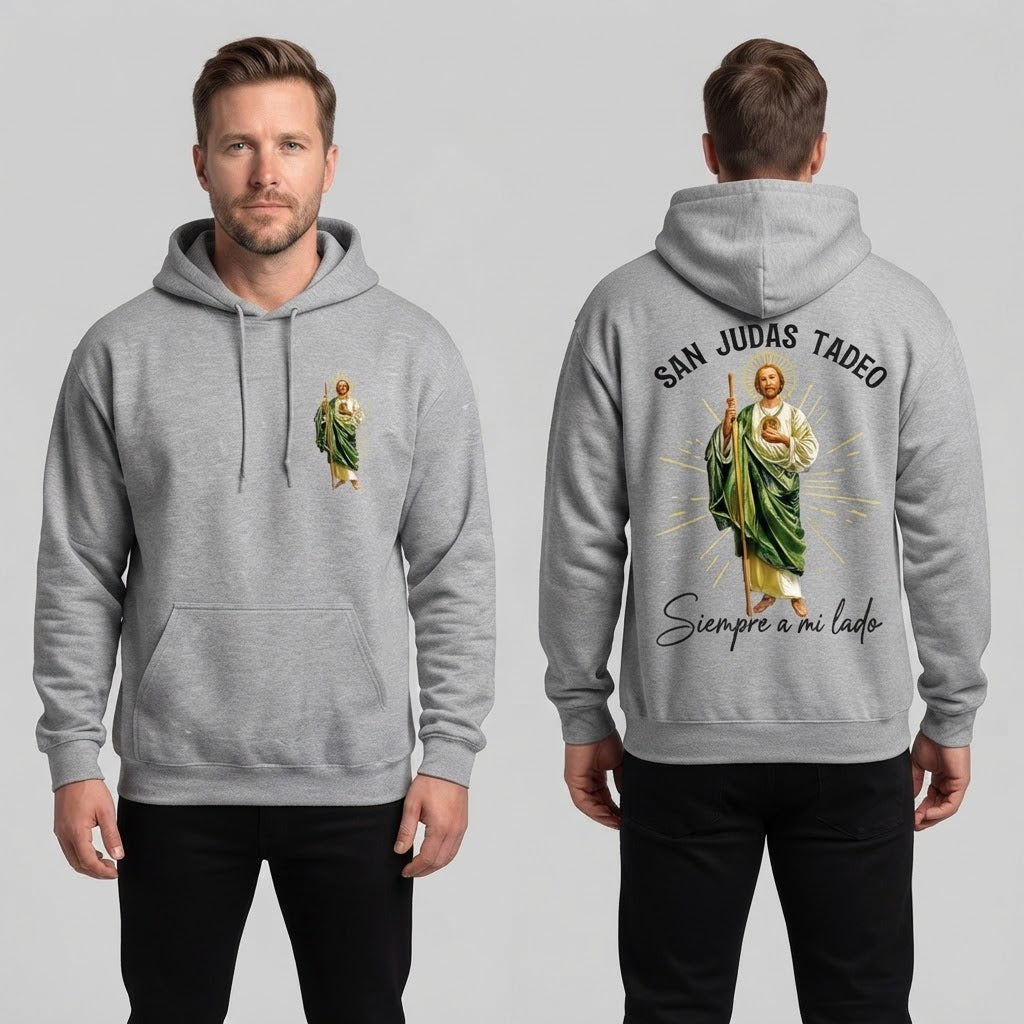 Faith Everyday: San Judas Tadeo Premium Fleece Hoodie
