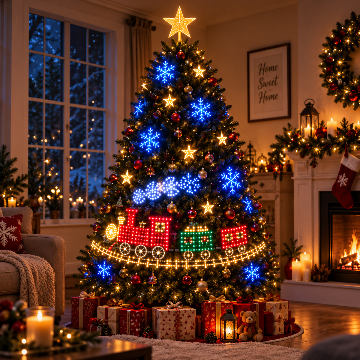 🎄Smart Christmas Tree Light Strip — Supports App-Based DIY Custom Patterns and Dynamic Lighting Effects🎄