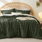 Boho Tufted Embroidery Comforter Set