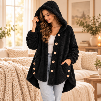 💕Women's Plush Hooded Jacket – Soft, Cozy & Comfortable!✨