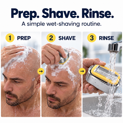 🛡️Precision Palm-Grip Head Shaver – 8-Layer Anti-Irritation Razor for Sensitive Skin & Ingrown Hair Solution 💈