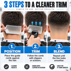 ✂️ 4-Piece Hair Cutting Guide Kit – Adjustable Home Barber Set