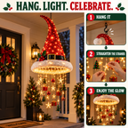 🎄 Premium Lighted Christmas Chandelier ✨ Festive Hanging Holiday Decor with Warm Glowing Lights