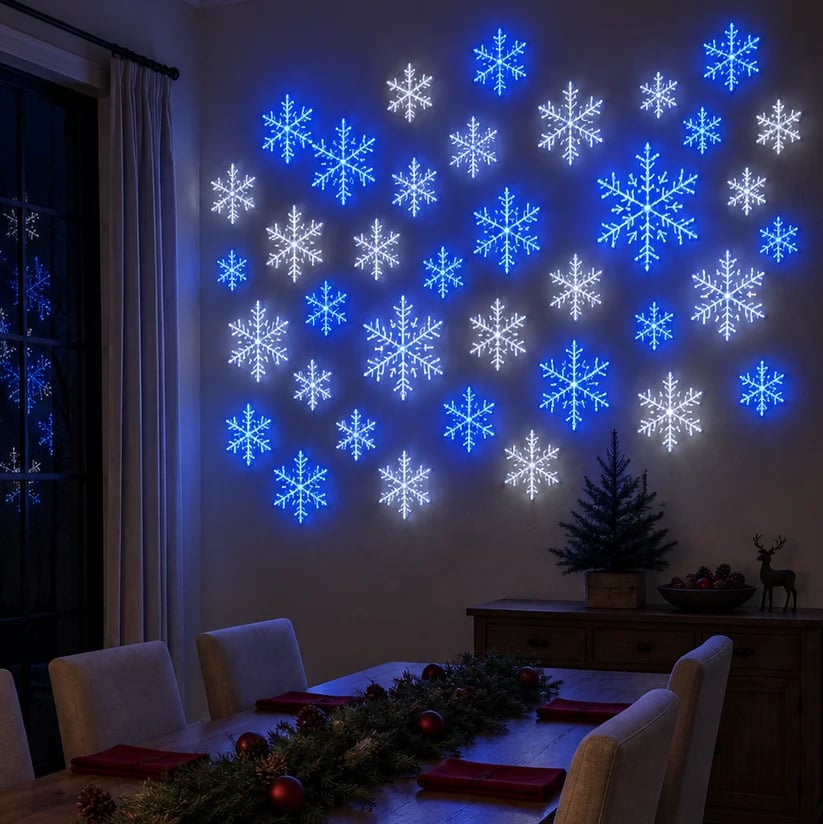 Turn Any Room Into a Magical Winter Wonderland: The Viral Remote-Controlled Glowing Snowflakes ❄️✨