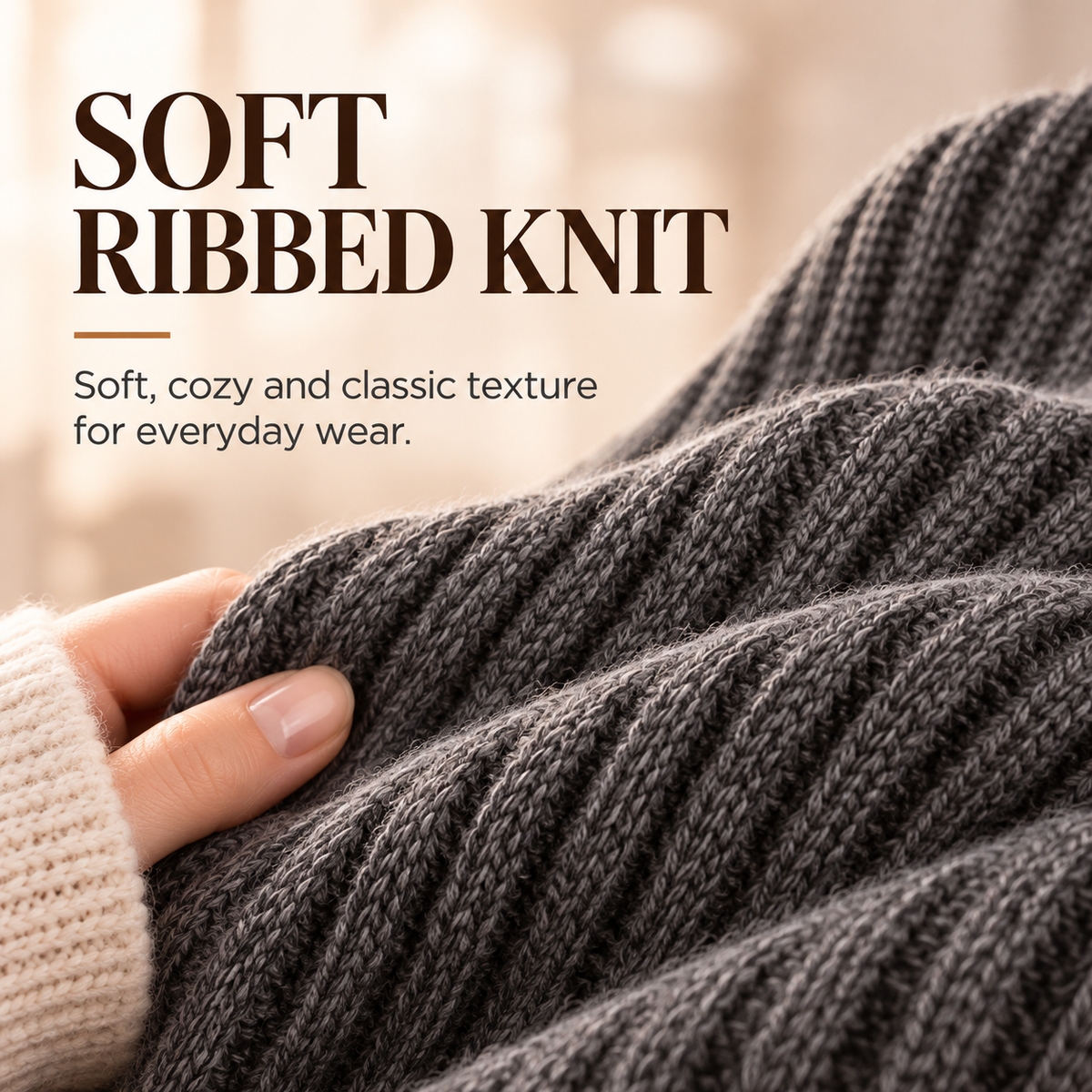 ❄️Women's Knit Ear Warmer Headband – Cap-Friendly Tie-On Design🧣