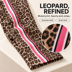 💃Women's Leopard Print Side Stripe Wide Leg Stretchy Casual Pants💃