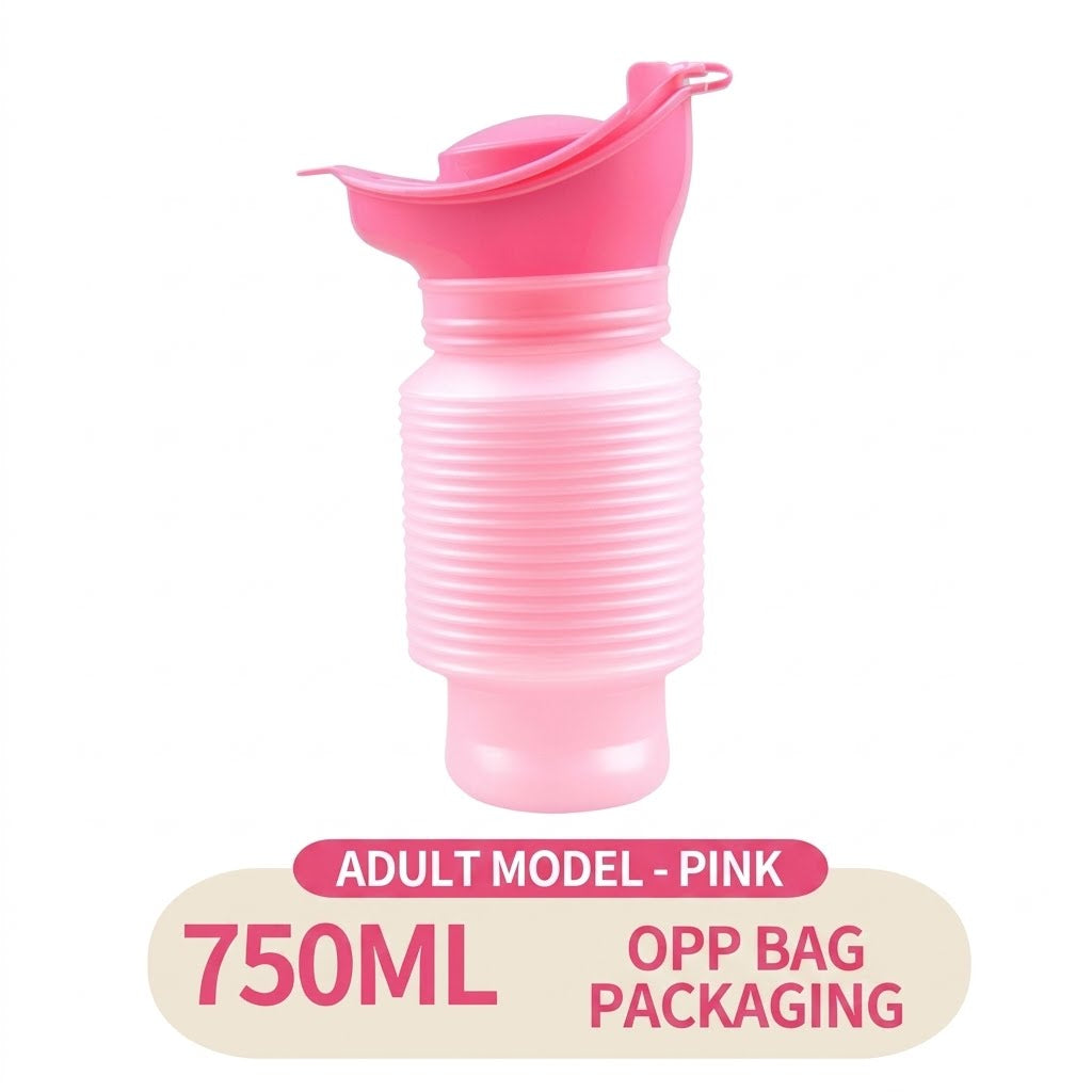 Collapsible Portable Emergency Urinal for Travel, Camping & Daily Care